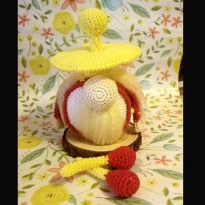 Amigurumi Drummer gnome doll